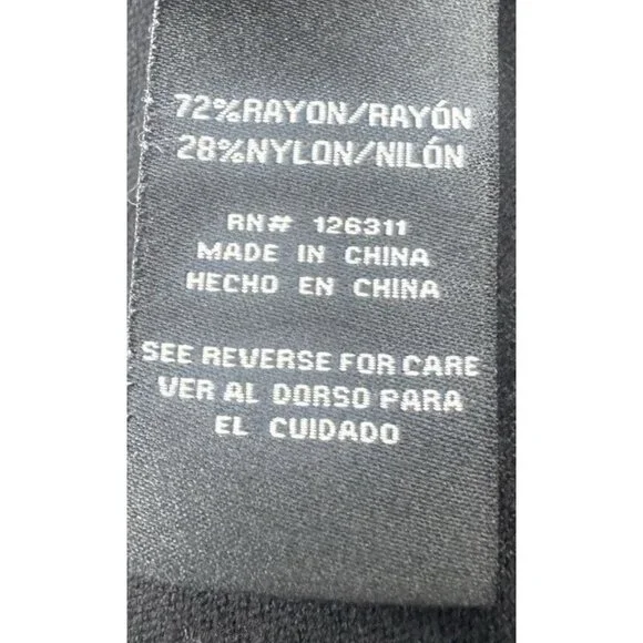 Ronni Nicole Womens Black Crop Cardigan Sweater S Minimalist Staple Timeless - Picture 5 of 8